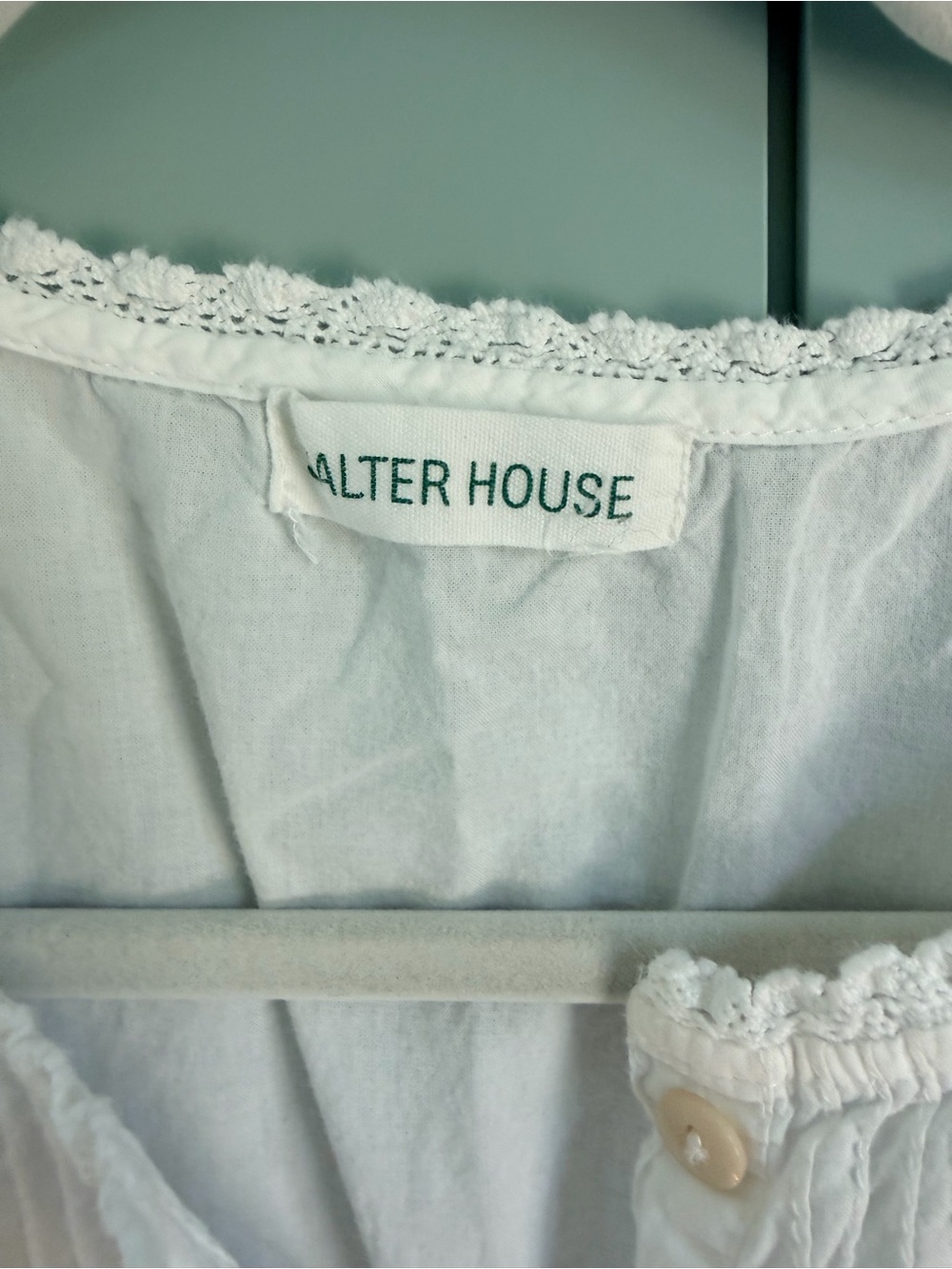Salter House Organic Cotton White Nightgown Day Dress One Size - Picture 2 of 6